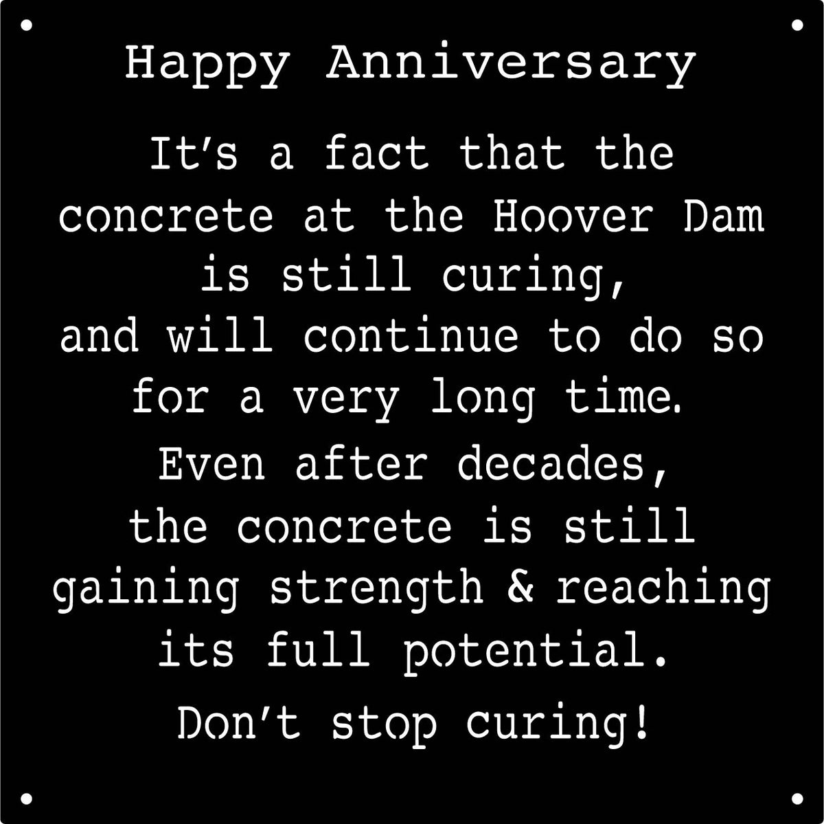 Anniversary Sign